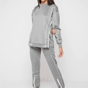 Maniere De Voir Gray Track Set (Top, Pants & Joggers)
